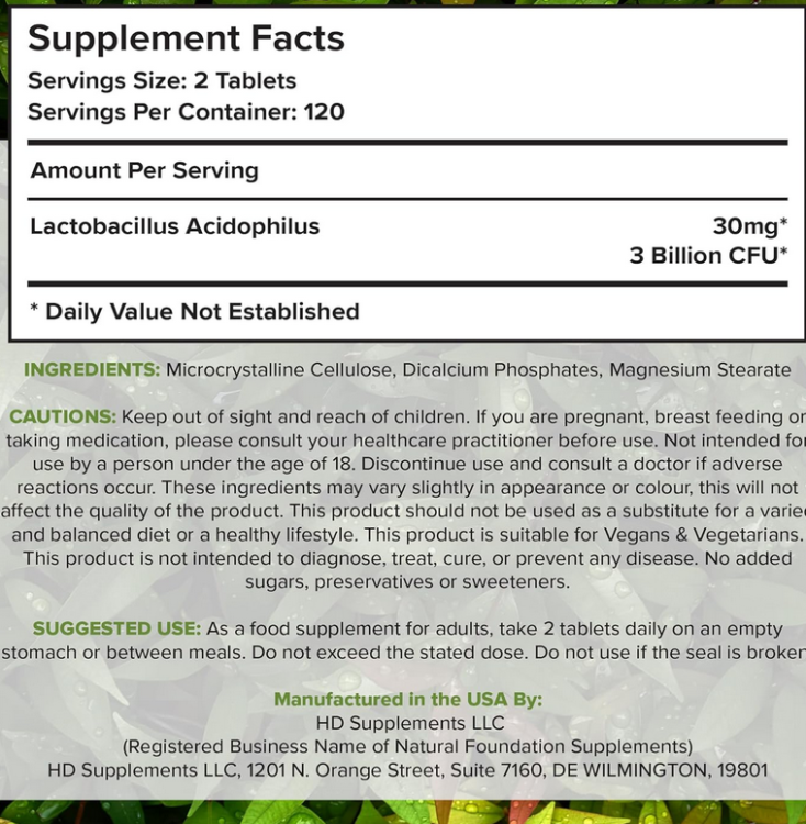Acidophilus Probiotic