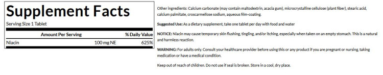 Niacin Swanson innhold