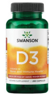 Vitamin D3 250 stk. Swanson