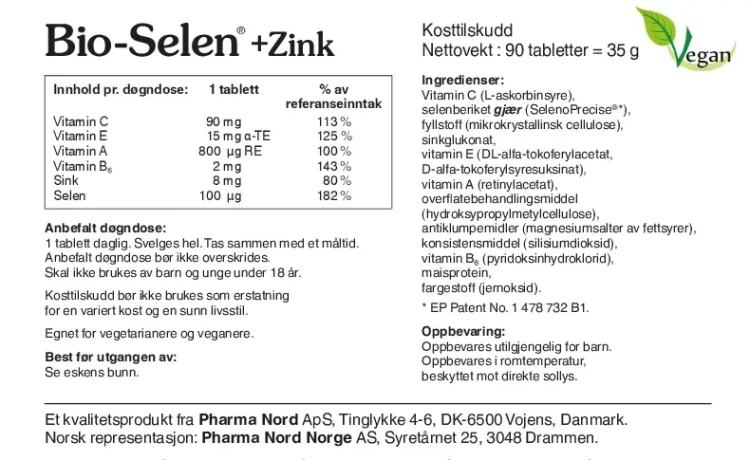 Bio-Selen + Zink 90 tlb 