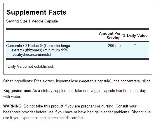 Advanced Tetrahydro-Curcuminoids innhold