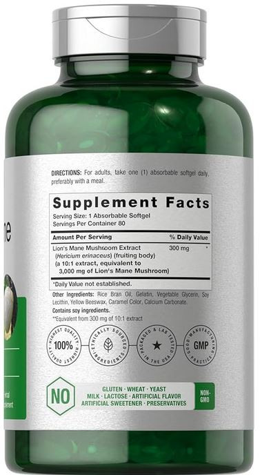  Lion`s Mane Horbäach innhold