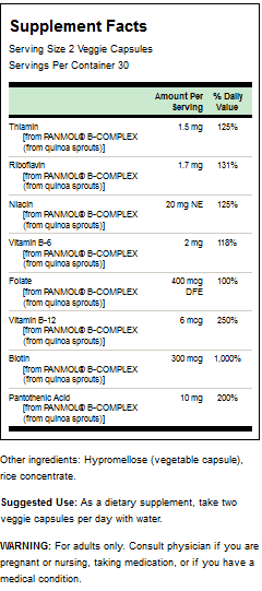 Real Food B-Complex innhold