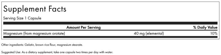 Magnesium Orotate Swanson
