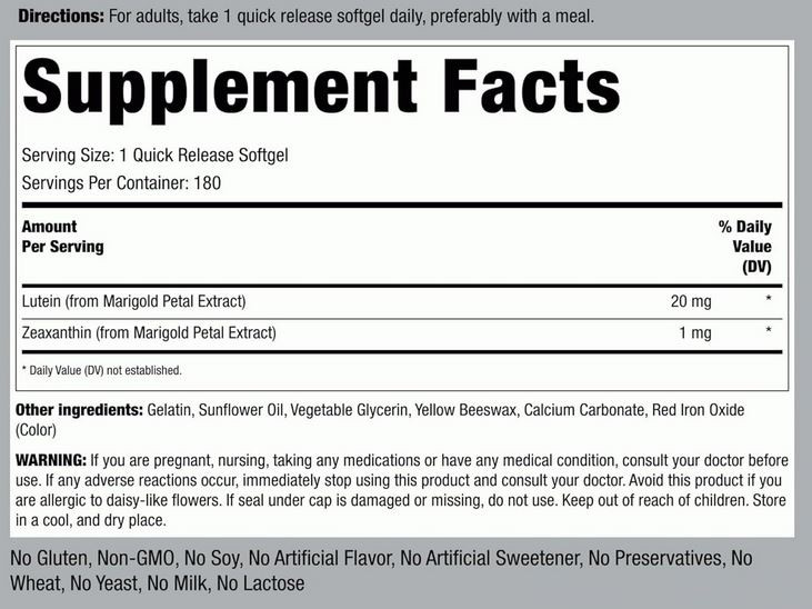 Lutein med Zeaxanthin