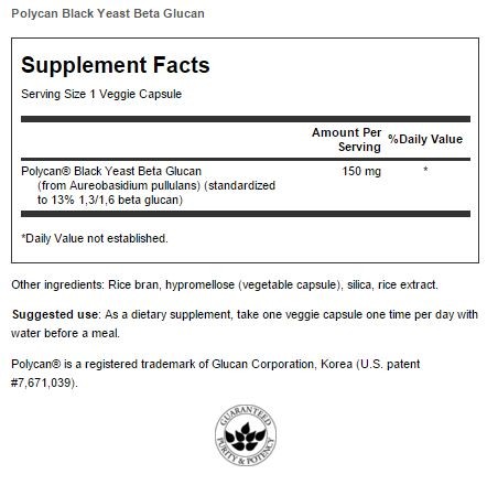 Polycan Black Yeast Beta Glucan innhold