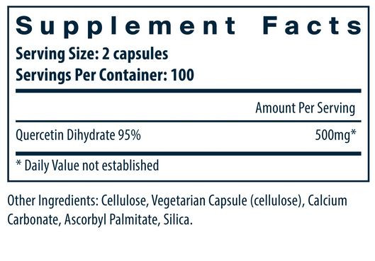 Quercetin Vital Nutrients innhold