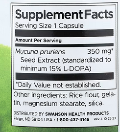 Mucuna Pruriens innhold