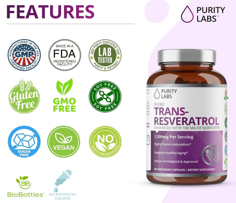 Trans-Resveratrol Pure Organic