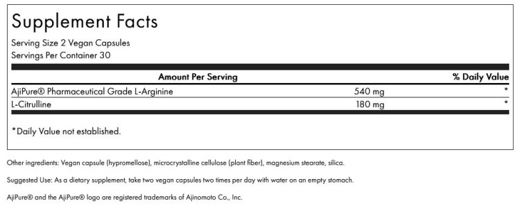 Ajipure L-Arginine med Citrulline