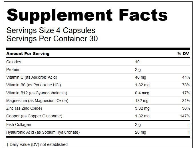 Neocell Marine Collagen innhold