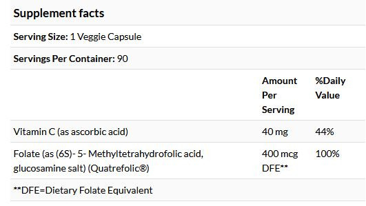 Folat 400 mcg 90 Vkpsl.